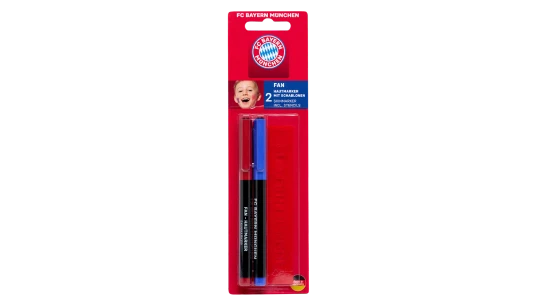 Fan Skin Marker Set Of 2 - Red/Blue