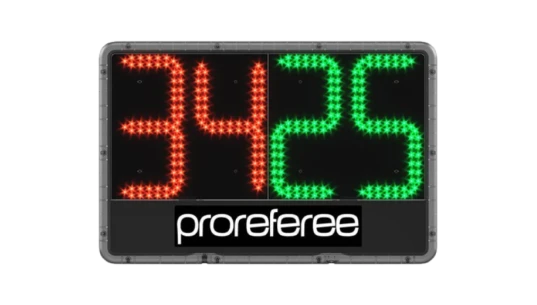 LED Soccer Sport Substitution Board with Travel Case - Double Sided