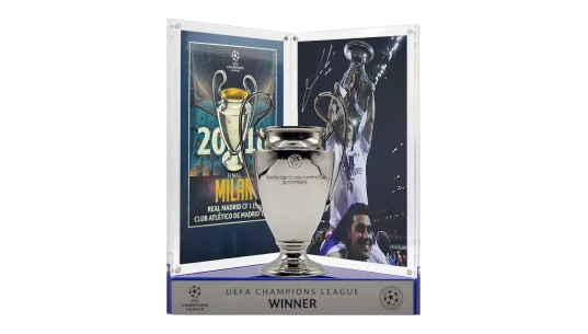 Luka Modric Official UCL Signed 3D Mini Replica Trophy on Stand: 2016 Winner