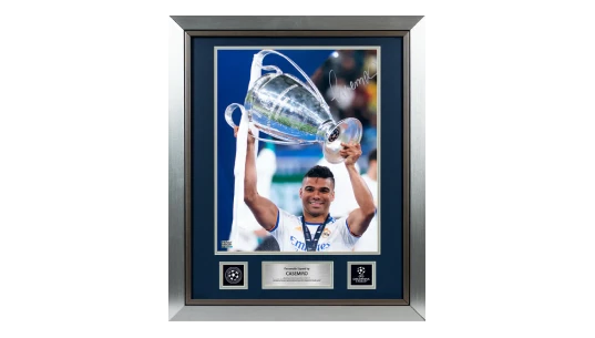 Casemiro Official UCL Signed and Framed Photo: Winner