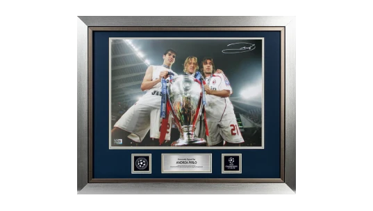 Andrea Pirlo Official UCL Signed & Framed Photo: UEFA Champions League Winner