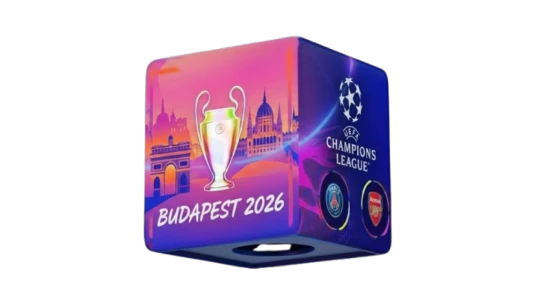 UEFA Champions League Microphone Cube - Blue/White