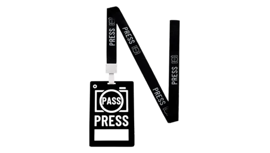 PVC Press Pass Cards 25 Pcs - Black/White