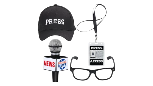 Reporter Costume Accessories Props Set