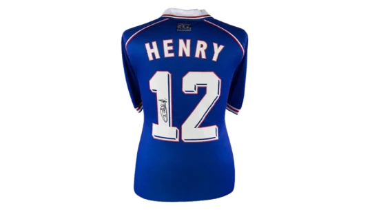 Thierry Henry Back Signed France 1998 Shirt