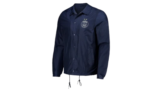 PSG Eiffel 2 Star Graphic Coach Jacket - French Navy