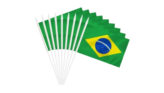 Brazil Mini Flag 12 Pack