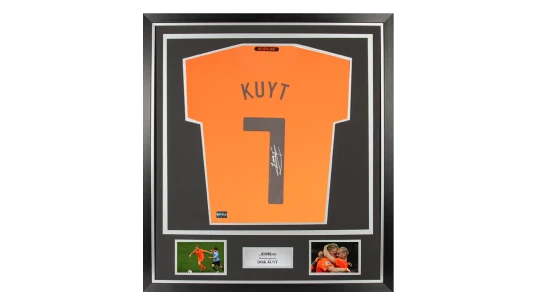 Dirk Kuyt Back Signed Netherlands 2010-11 Home Shirt In Classic Frame