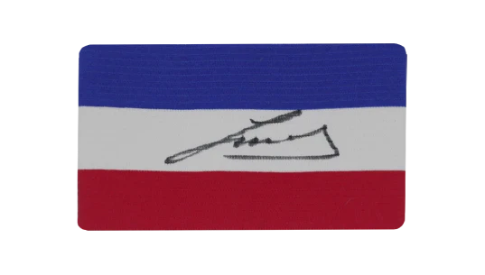 Ruud Gullit Signed Captain's Armband - Blue