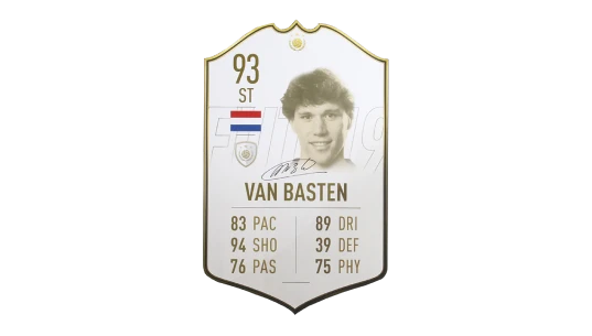 Marco van Basten Signed Netherlands Ultimate Team Card