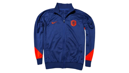 Netherlands Strike Tracksuit Hooded Full-Zip 2024-2026 - Blue/Orange