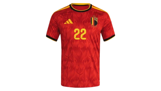 Belgium Home Shirt 2026 with Saelemaekers 22 Printing