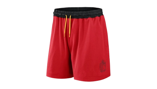 Belgium Mesh Shorts - Athletic Red/Black/Yellow