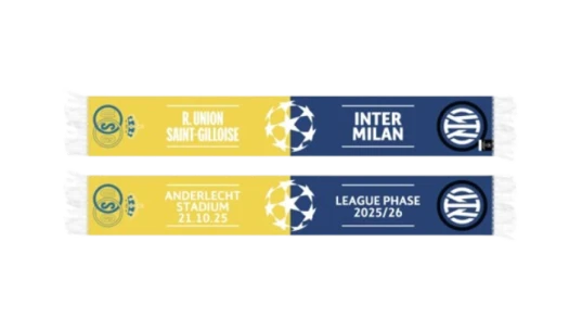 RUSG VS Inter Milan Scarf - Yellow/Blue/White