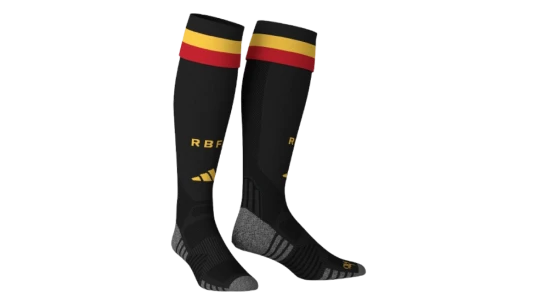 Belgium Home Socks 2026 - Black/Red/Yellow