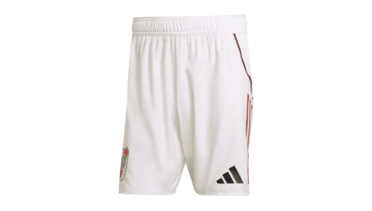 Shorts Titular Authentic River Plate 25/26 - White/Red/Black