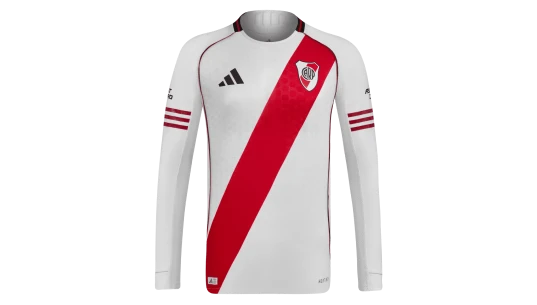 Authentic River Plate Home Jersey 25/26 Long Sleeve - White/Red/Black