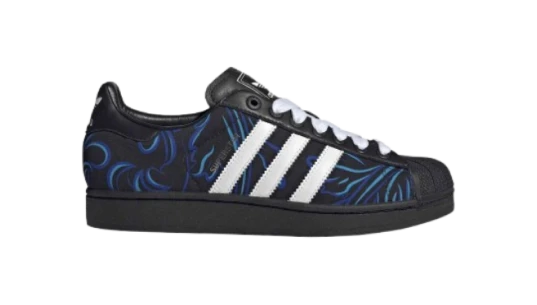 Away Superstar II Trainers - Black/Blue