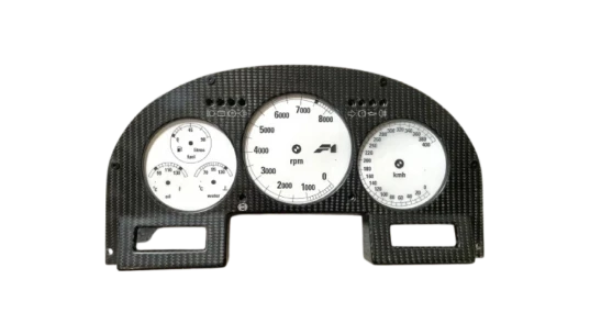 F1 Carbon Dash Panel With Printed Sample