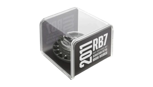 Red Bull Racing 2011 RB7 Grand Prix Used Wheel Nut in Display Case