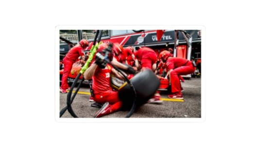 Formula 1 Ferrari Pit Stop Sticker