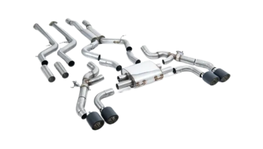 Non-Resonated 3.15" Downpipe Back Exhaust System - Valved With GPF Delete