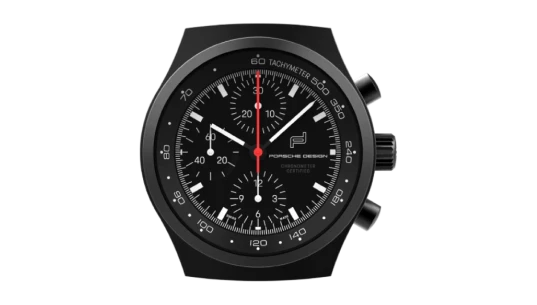 Chronograph 1 All Black Wall Clock