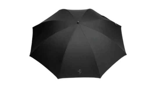 Umbrella with Cavallino Pixel Motif - Black
