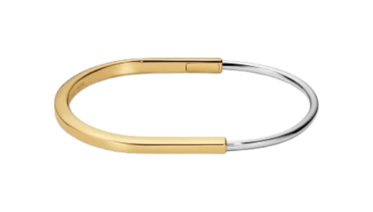 Narrow Bangle - Yellow/White Gold