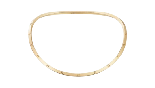 LOVE Torque Necklace - Yellow Gold