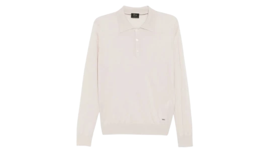 Knitted Polo Shirt - Ivory