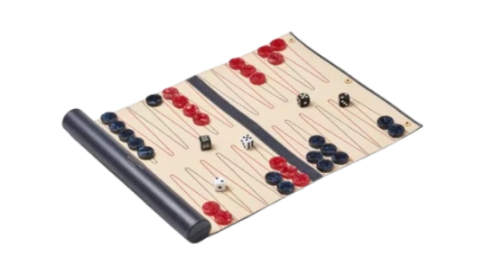 Leather Travel Backgammon Set