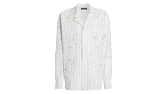 Cotton & Silk Vanity Shirt With Embroidery - Multicolor
