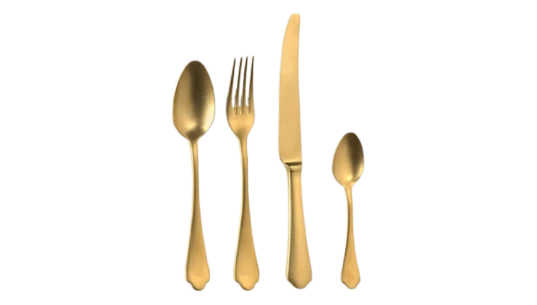 24-Piece Cutlery Set Vintage Gold