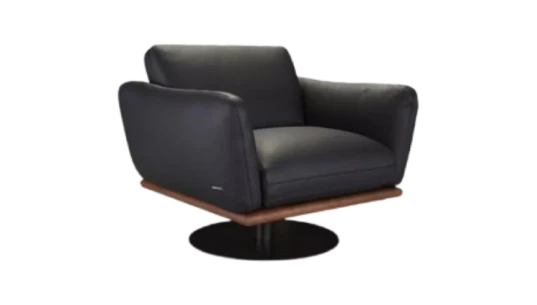 Envergure Swivel Armchair - Black