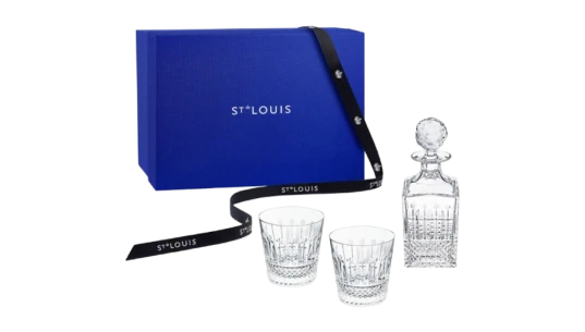Square Decanter +2 Old Fashion #1 Set - Clear