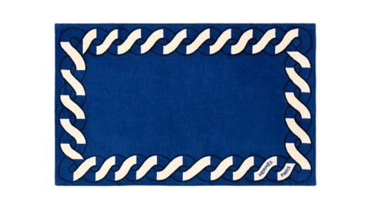 Torsade Marine Beach Towel - Marine/Noir