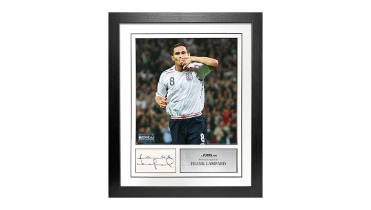 Frank Lampard Signed Card and England Photo Frame – Option 1