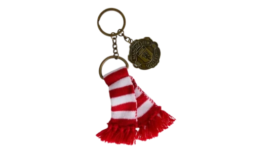 Scarf Keyring - Red/White