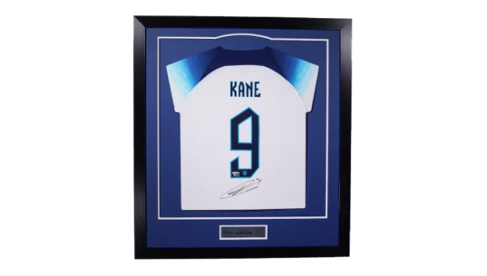 England Harry Kane England Signed 2022-23 Authentic Shirt Framed - White