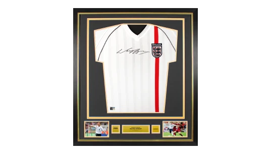Wayne Rooney Official World Cup Front Signed & Framed England 2002 Home Shirt