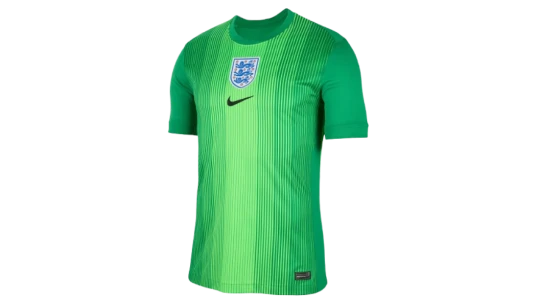 England Lionesses Goalkeeper Stadium Shirt 2025 - Green/Black/Blue/White