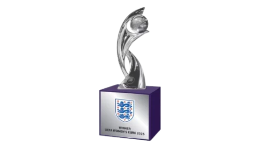 England Lionesses Winners 2025 Trophy on Pedestal - 45mm