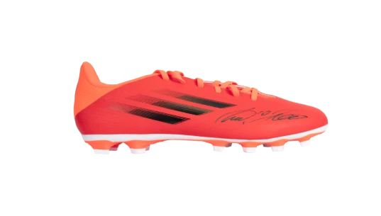 Lukas Podolski Signed Red X.4 Boot