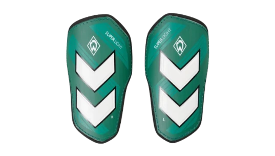 Super Light Shin Guards - Green/White