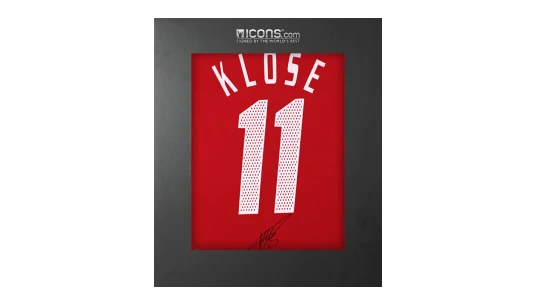 Miroslav Klose Back Signed Germany 2004-06 Third Shirt In Deluxe Packaging