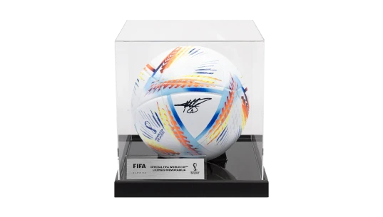 Miroslav Klose Official 2022 World Cup Signed Football In Acrylic Case