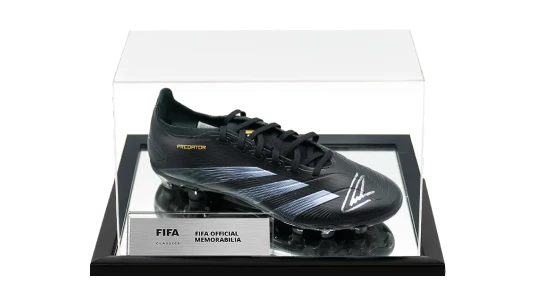 Philipp Lahm Official World Cup Signed Predator Boot In Acrylic Case