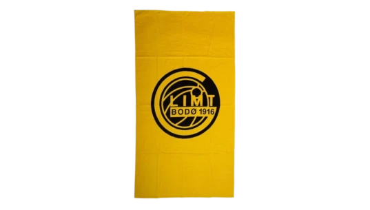 FC Logo Beach Towel - Black/Yellow