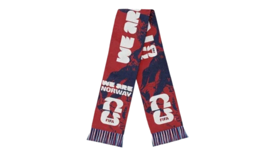 World Cup 2026 We Are Norway Scarf - White/Red/Blue